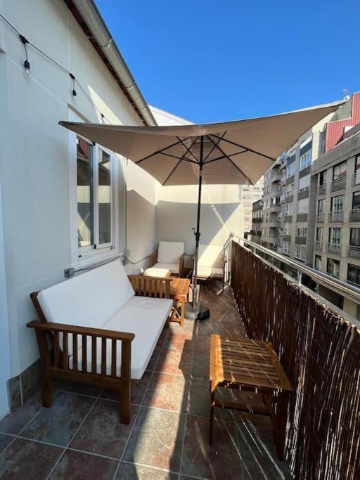 Atico Vintage Con Terraza Apartamento Vigo Exterior foto